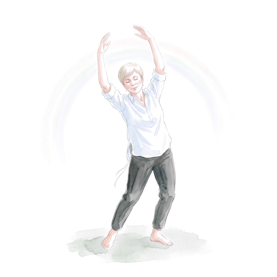 Alejandra en acuarela: el arco iris